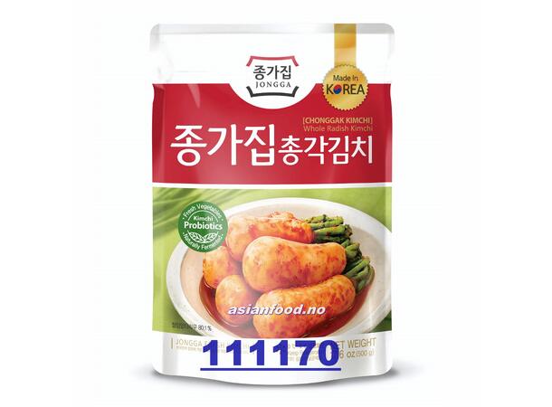 JONGGA Chonggak Kimchi - Radish  (4*C) Kim chi cu cai KOREA 10x500g  KR