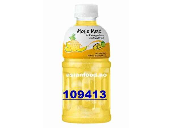 MOGU Pineapple flv drink & Nata De Coco Nuoc trai thom voi thach dua 24x320ml TH