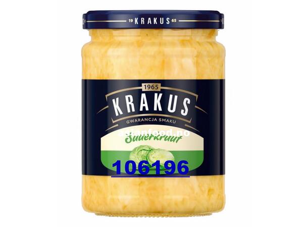 KRAKUS Sauerkraut in glass 12x490g Cai chua  PL