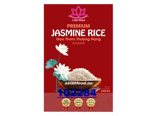 LOTUS Premium Jasmine rice 20kg Gao bong sen ST5  VN