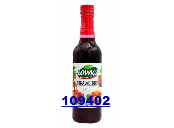 LOWICZ Syrup Strawberry 6x400ml Syrup Dau  PL