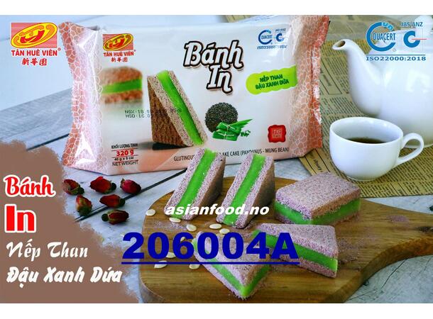 T.H.V Glutinous rice Pandanus- Mung bean Banh In dau xanh la dua 30x320g  VN