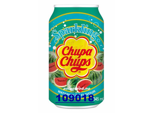 CHUPA CHUPS Sparkling drink watermelon Nuoc soda - Dua Hau 24x345ml  KR