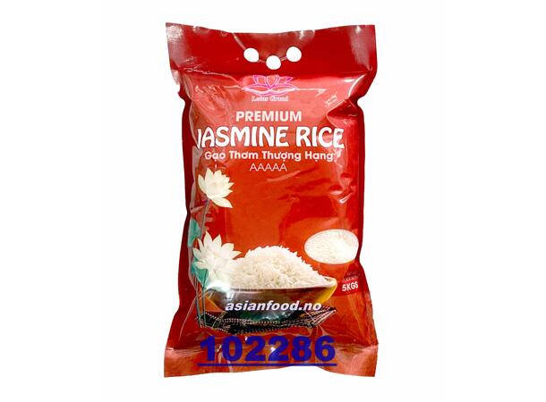 LOTUS Premium Jasmine rice 4x5kg Gao bong sen ST5  VN