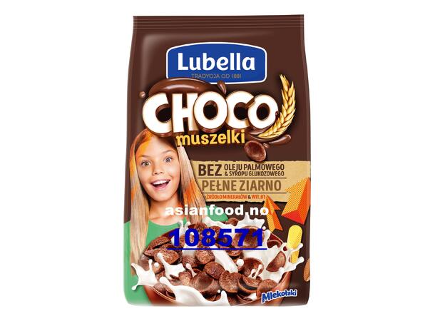 LUBELLA Breakfast cereals Chocola shells Ngu coc Socola 9x500  PL