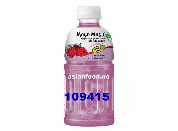 MOGU Raspberry flv drink & Nata De Coco Nuoc trai cay voi thach dua 24x320ml  TH
