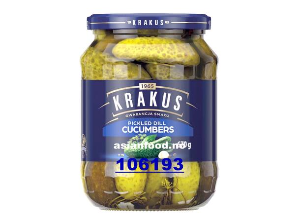 KRAKUS Pickled dill cucumbers 12x670g Dua leo ngam chua  PL