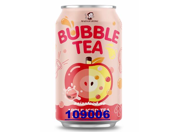 MADAM HONG Bubble tea - Apple iced tea Tra tran chau huong Tao 24x315ml  TW