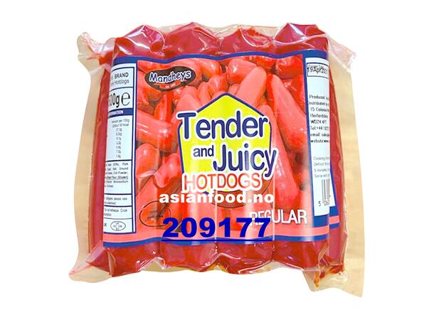 MANDHEY'S Tender & Juicy hot dog regular Xuc xich 30x500g  UK