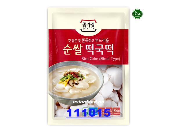 JONGGA Rice cake - Sliced 10x500g (4*C) Banh gao Korea (lat tron)  KR