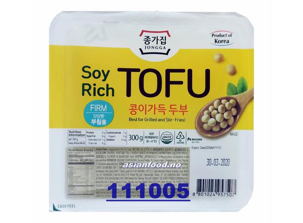 JONGGA Soy rich tofu for frying - Firm Dau hu 12x300gr KOREA  KR