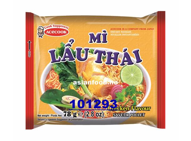 LAU THAI Instant noodles chicken flavour Mi goi lau thai ga 3x(30x78g)  VN