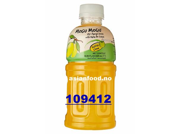 MOGU Mango flv drink & Nata De Coco Nuoc xoai voi thach dua 24x320ml  TH