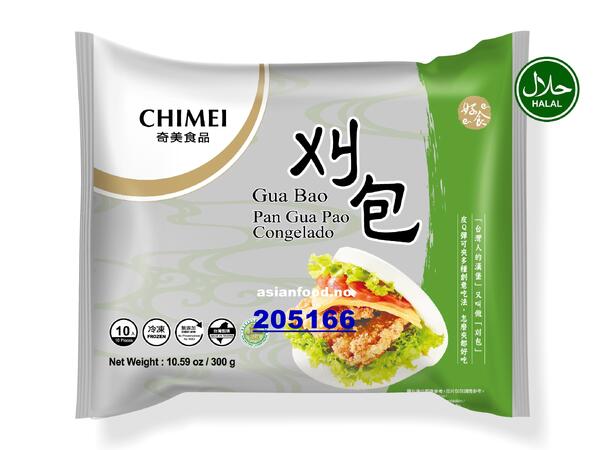 CHIMEI Gua bao frozen 18x300g Banh bao (banh kep) 10pcs  TW