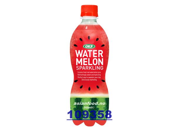 OKF Fruit sparkling watermelon 20x500g Nuoc soda trai cay - Dua hau  KR