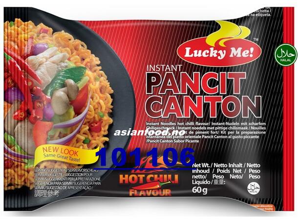 L.M Instant pancit canton HOT CHILI flv LUCKY ME Mi goi Phi - Cay 24x60g TH