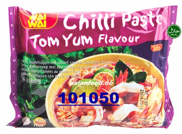 WAI WAI Noodle chili paste tomyum flavor Mi goi lau thai 6x(30x60g)  TH