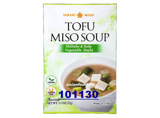 HIKARI Tofu miso soup vegan 3p Sup miso an lien 6x(12x33g)  JP