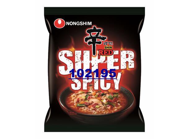 NONGSHIM Instant noodle RED Shin Mi Korea x-tra cay 20x120g  KR