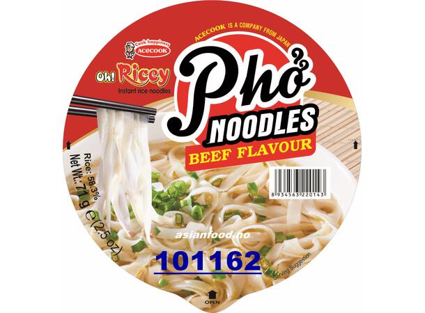 OH! RICEY  Rice noodle beef BOWL Pho bo TO 2x(12x71g)  VN