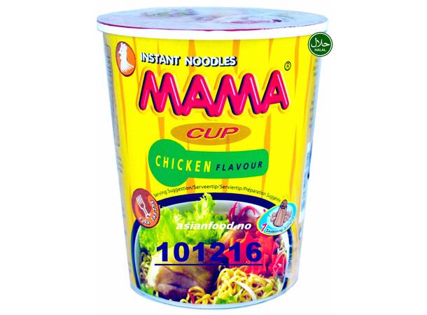 MAMA Instant noodle chicken flavour CUP Mi LY ga 12x70g  TH