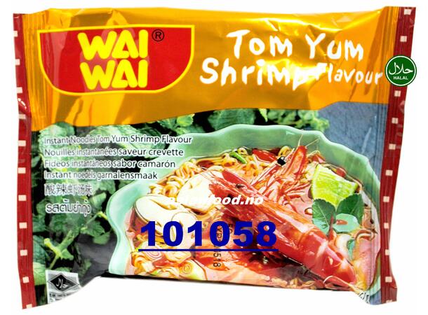 WAI WAI Instant noodle tomyum shrimp flv Mi goi lau thai tom 6x(30x60g)  TH