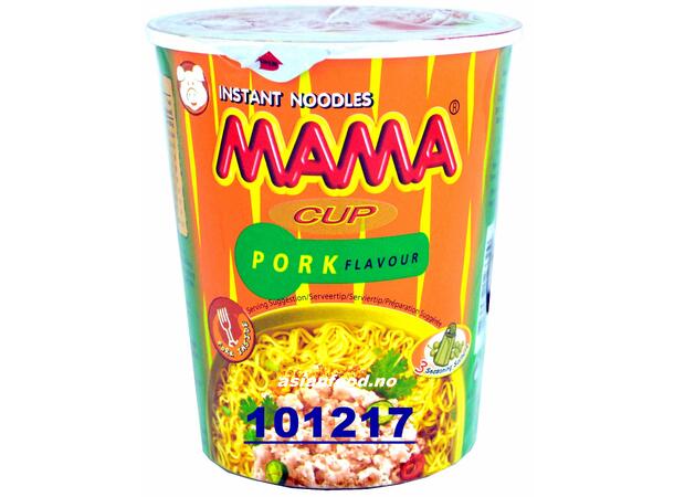 MAMA Instant noodle pork flavour CUP Mi LY heo 12x70g  TH