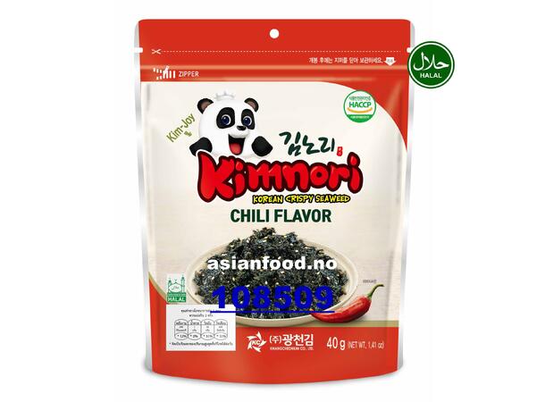 KIMNORI Korean crispy seaweed - CHILI Rong bien an lien (chips) 20x40g  KR