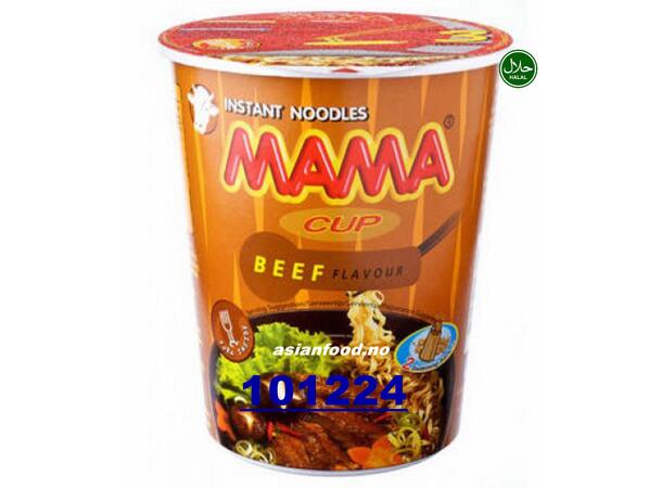 MAMA Instant noodle beef flavour CUP Mi LY bo 12x70g  TH