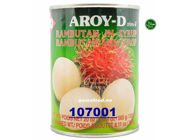 AROY-D Rambutan in syrup 24x565g Chom chom lon & syrup  TH