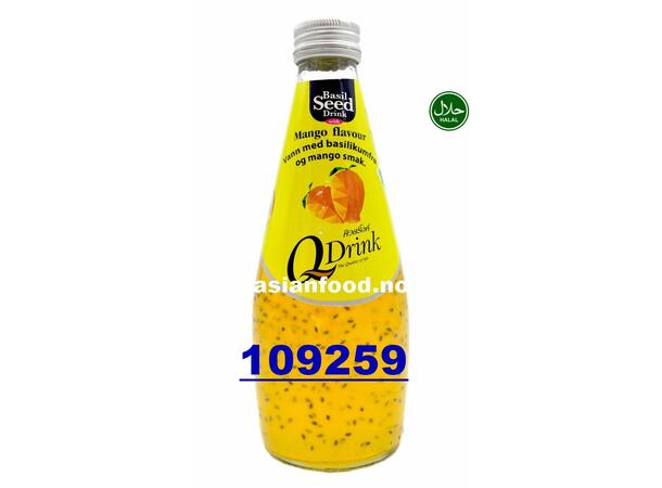 Q-DRINK Basil seed drink with MANGO Nuoc hat e & xoai 24x290ml  TH