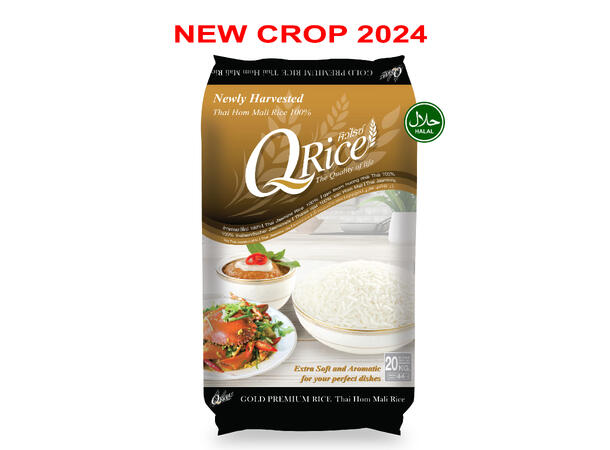 Q-RICE GOLD Thai hom mali rice 20kg Gao Q DEN - NEW CROP 2024  TH