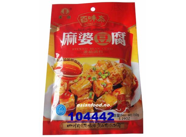 BAIWEIZHAI Chinese mapo tofu paste Gia vi xao dau hu 30x150g  CN