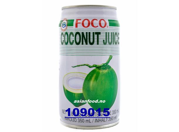 FOCO Coconut juice 24x350ml Nuoc dua uong lon  TH