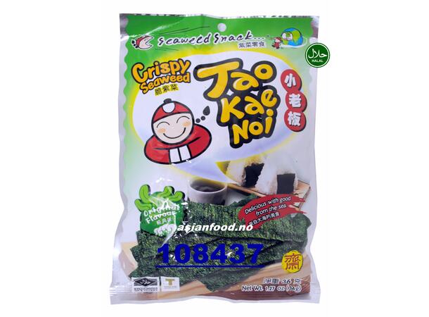 TAOKAENOI Crispy seaweed - ORIGINAL Rong bien chips 48x32g  TH