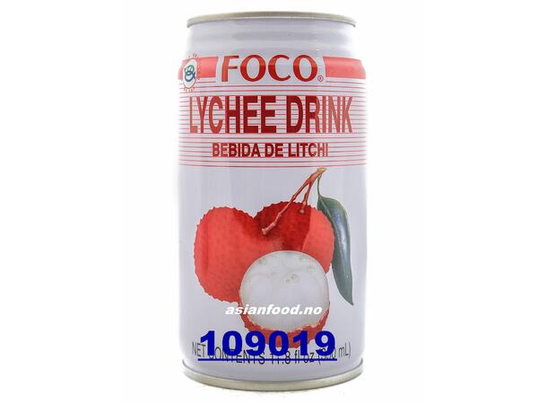 FOCO Lychee drink 24x350ml Nuoc trai vai lon  TH