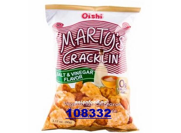 OISHI Martys crackling salt & Vinegar Banh Phi chips 30x90g  PH