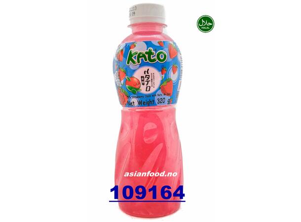 KATO Strawberry juice with nata de coco Nuoc trai DAU 48x320ml  TH