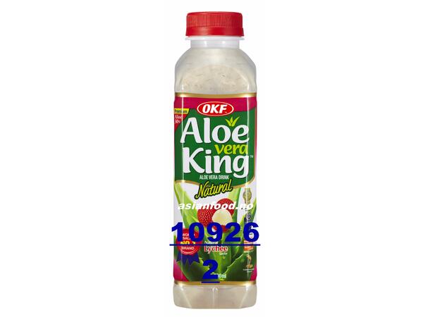 OKF Aloe Vera King drink LYCHEE Nuoc nha dam & VAI 20x500ml  KR