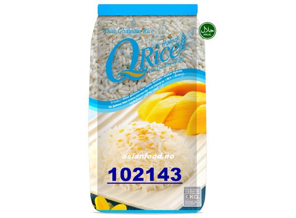 Q-RICE Thai white glutinous rice 6x5kg Gao nep Q  TH