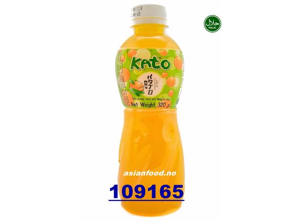 KATO Orange juice with nata de coco Nuoc trai CAM 48x320ml  TH