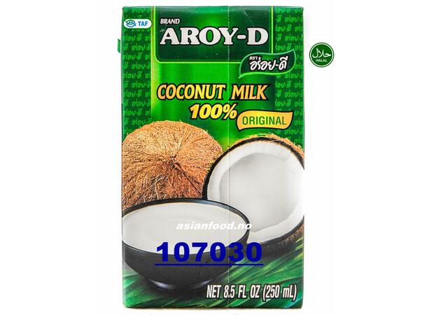 AROY-D Coconut milk (UHT) 36x250ml Nuoc cot dua hop giay  TH