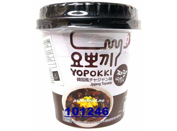YOPOKKI Inst Black soybean Topokki CUP Banh gao LY tuong den 30x120g  KR