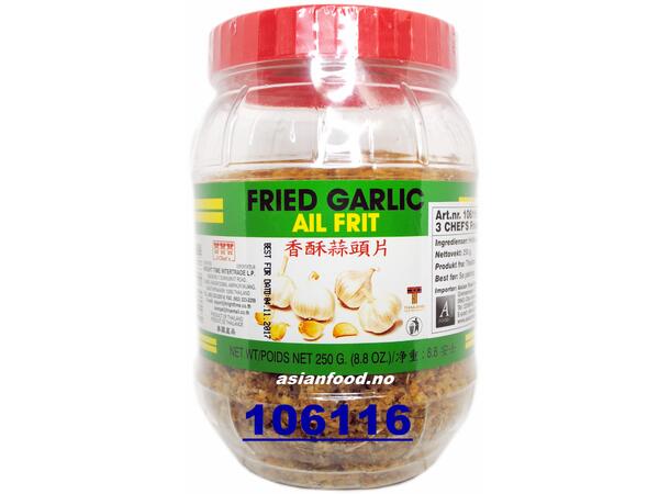 3 CHEFS Fried garlic 12x250g Toi phi  TH