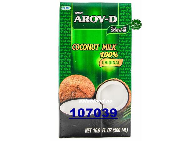 AROY-D Coconut milk (UHT) 24x500ml Nuoc cot dua hop giay  TH