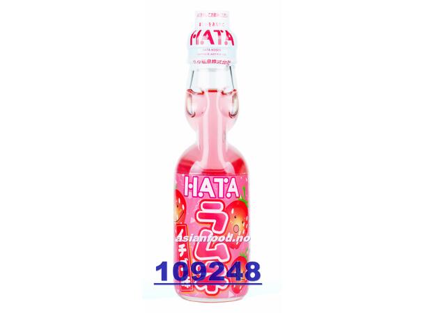 HATA Ramune soft drink STRAWBERRY Nuoc uong Nhat 30x200ml  JP