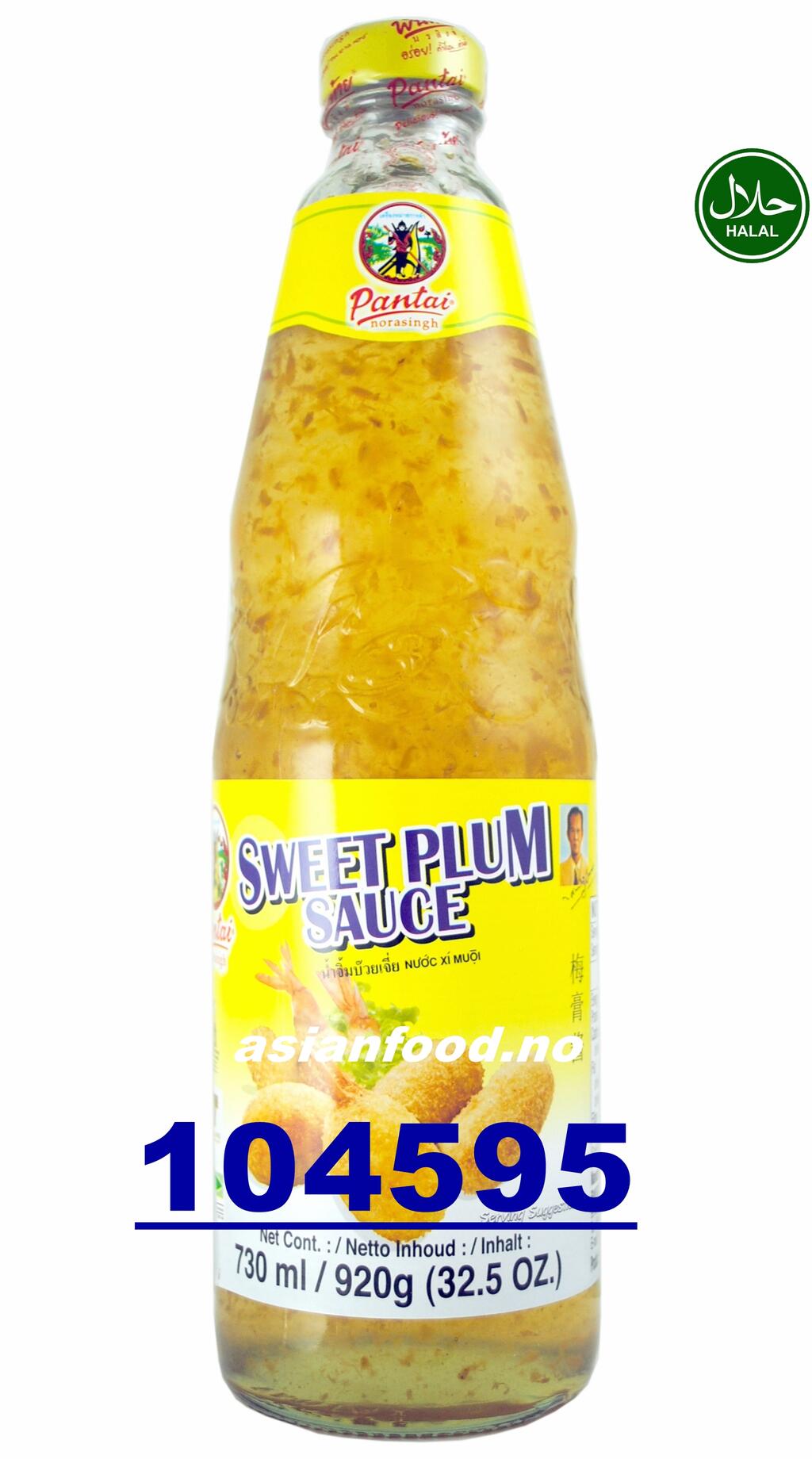 PANTAI Sweet plum sauce 12x730ml Sot man TH - Asian Food Import AS