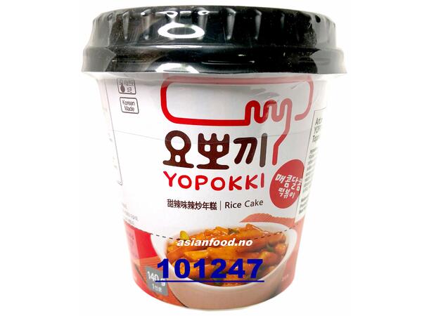 YOPOKKI Spicy Topokki CUP 30x140g Banh gao LY cay  KR
