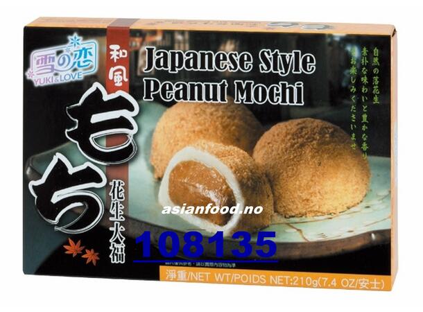 YUKI & LOVE Japanese style peanut mochi Banh gao mochi dau phung 24x210g  TW