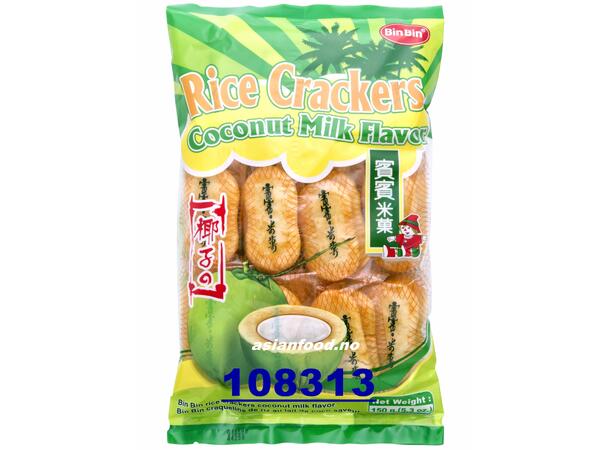 BIN BIN Rice crackers coconut milk Banh gao cap Dua 20x150g  TH